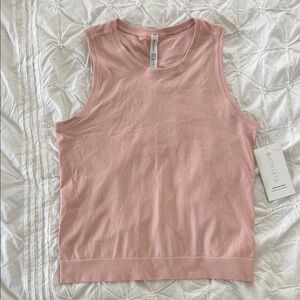 Athleta in Motion Tank with camisole. Pink Sleeveless Top